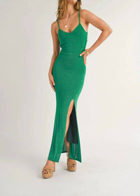 Sage The Label - Cacti Open Back Ruffled Maxi Dress