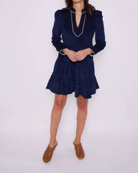 Sail To Sable - Corduroy Long Sleeve Dress