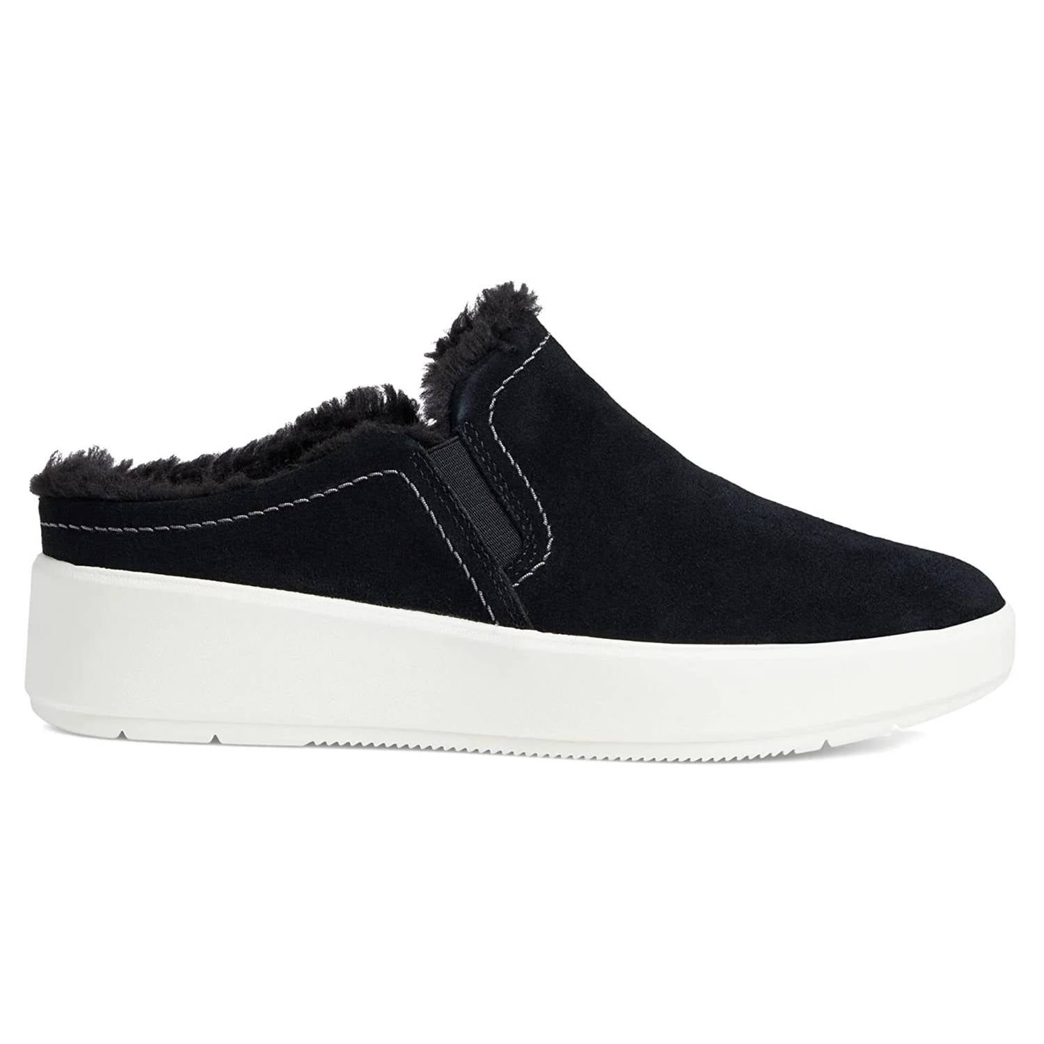 Clarks Women's Layton Gem Slip-on Shoe in black suede - women's flats - alternate view