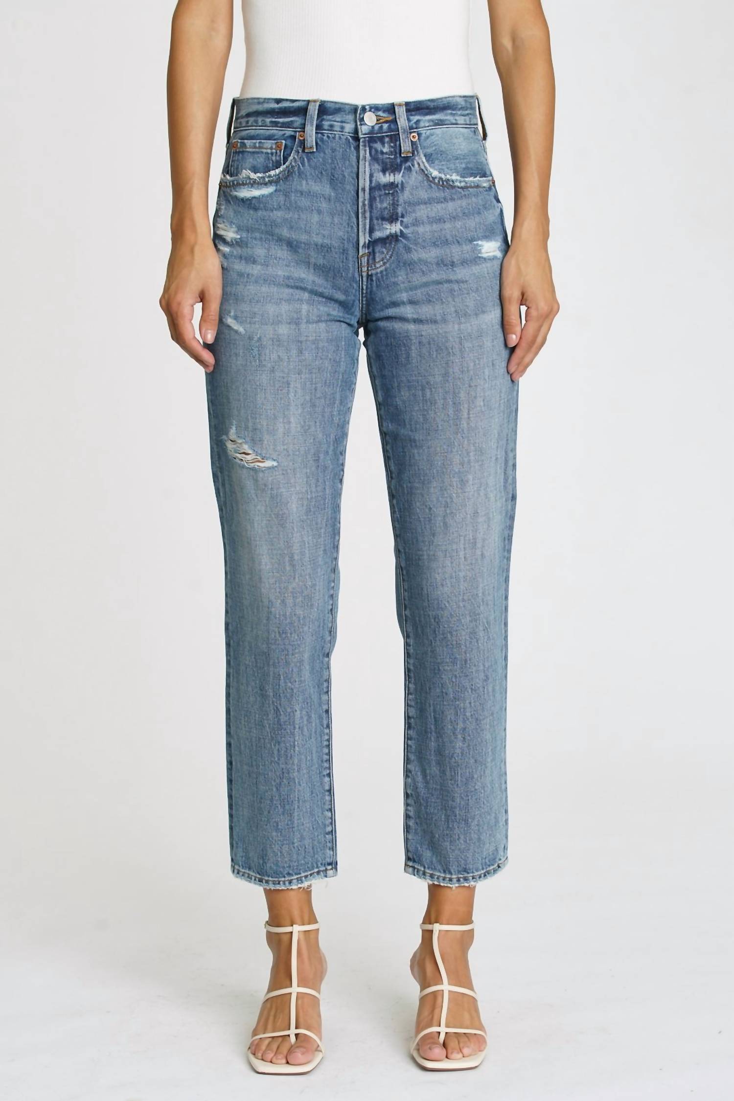 Pistola - Charlie High Rise Straight Jeans