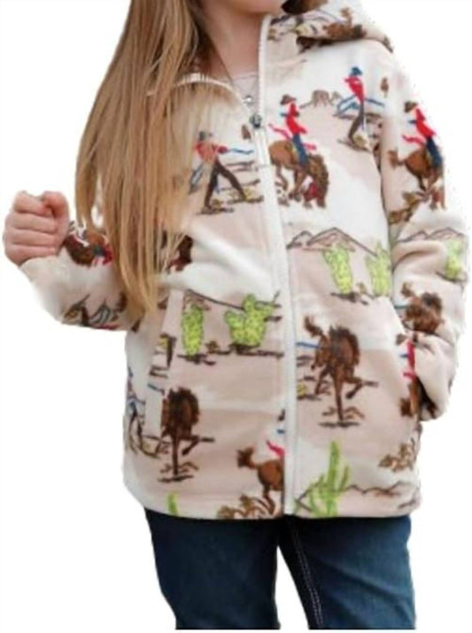 Cruel Girl - Hooded Polar Fleece Full Zip Jacket