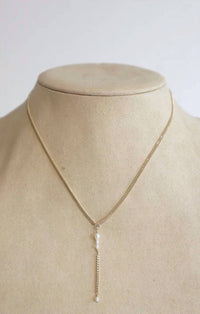 Able - Pearl Lariat Necklace