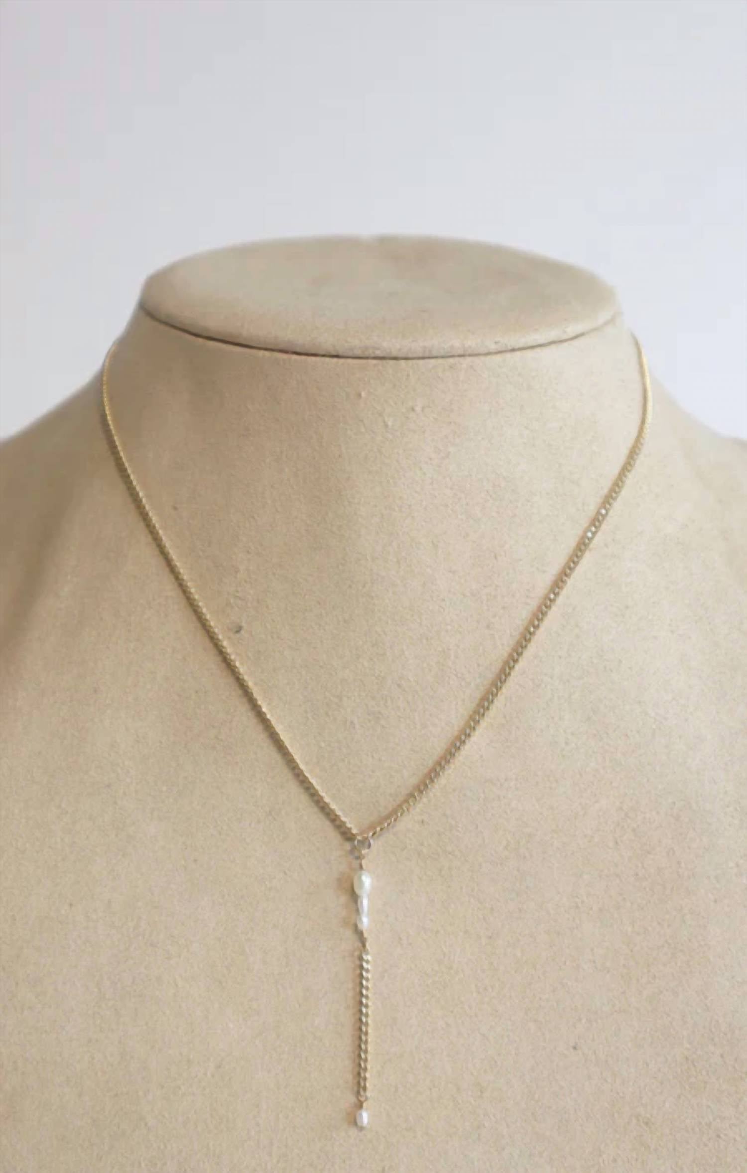 Able - Pearl Lariat Necklace