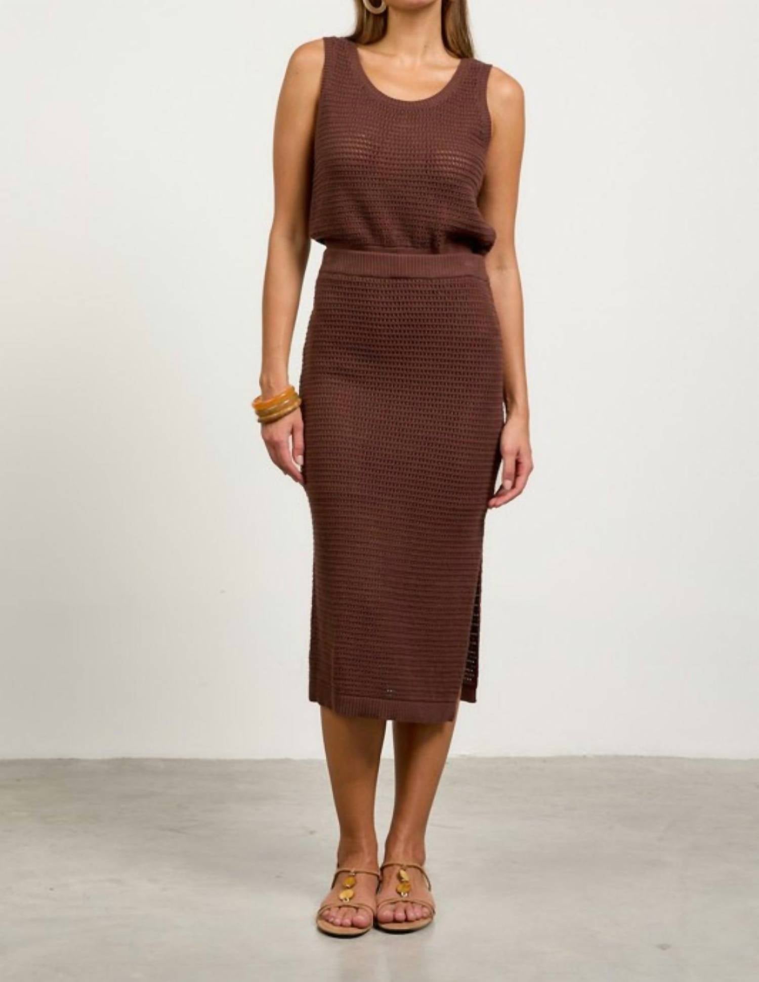 Skies Are Blue - Logan Knit Skirt Set