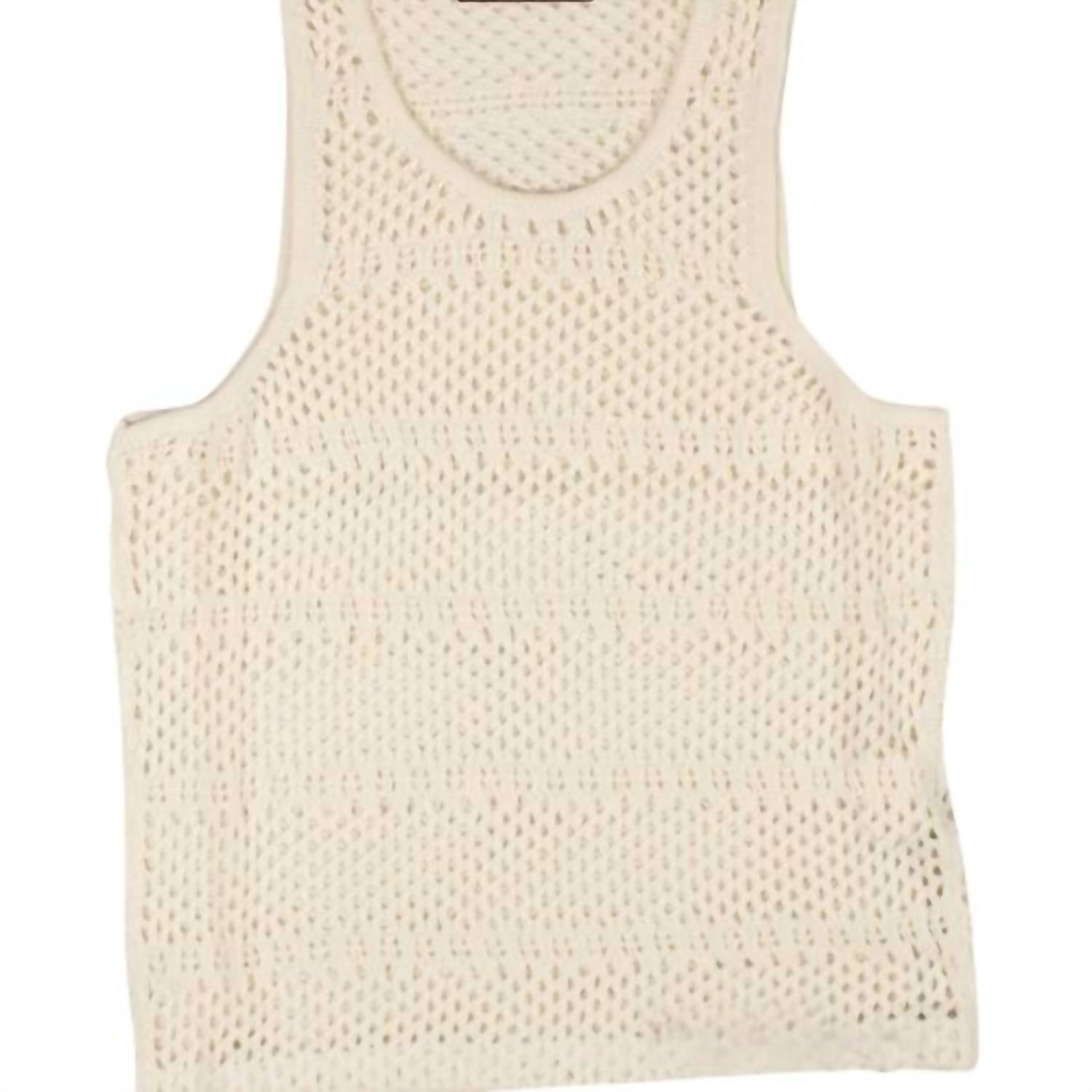 Amiri - Boyfriend Crochet Tank Top