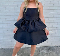 B.Right - Karli Tiered Ruffle Bubble Mini Dress