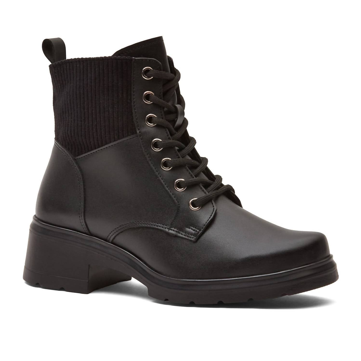 Andrea Women's Combat Boots in black - women's shoe