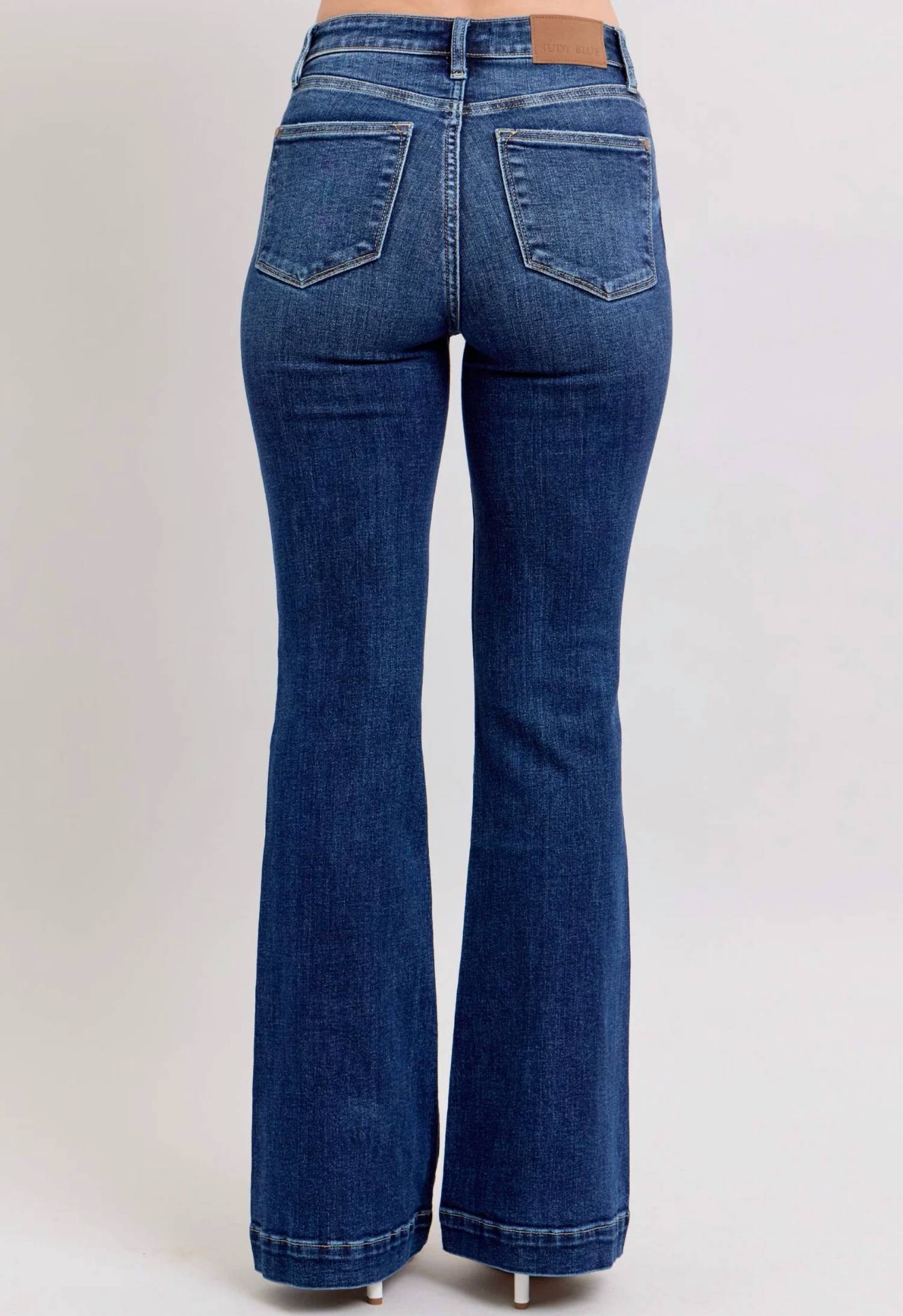 Judy Blue - High Waist Trouser Flare Jeans