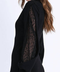 Molly Bracken - Mesh Sleeve Detail Dress