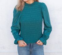 Marie Oliver - Glennon Smocked Top