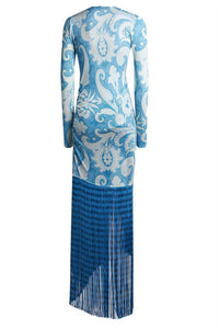 Etro - Printed Long Sleeve Dress