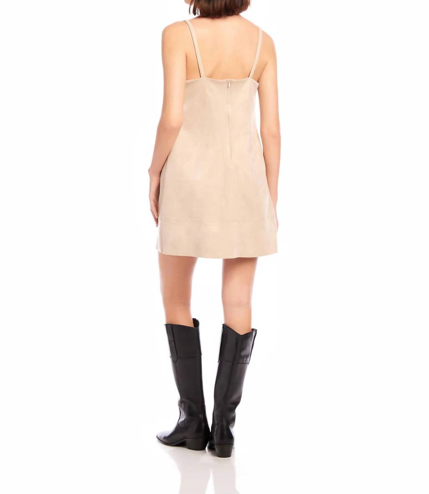 Fifteen Twenty - Safia Faux Suede Dress