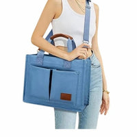 Kkxiu - Women's Oversized Zip Up Crossbody Tote Bag