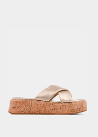 SHU SHOP Women's Lydia Sandal in gold - women's sandal