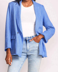 PINK MARTINI Sierra Jacket in blue - women's jacket - detail view