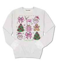 Simply Southern - Youth Crew Trees Flurry Sweatshirt