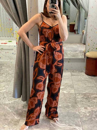Karina Grimaldi - Wide Leg Silky Jumpsuit