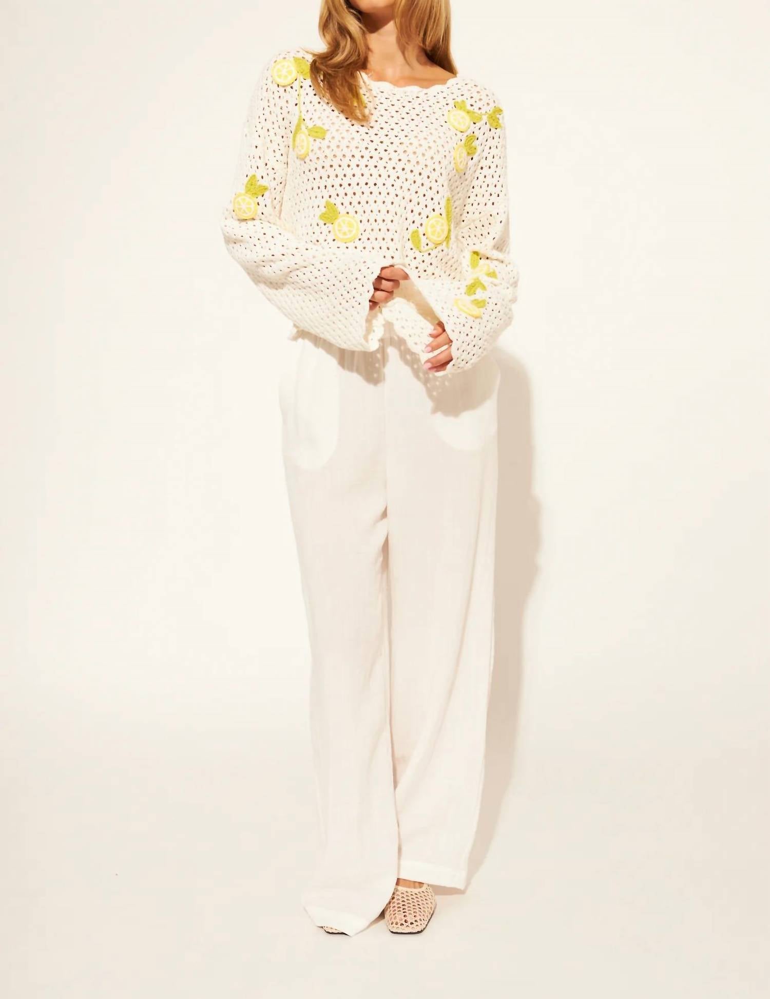 John + Jenn - Orlando Embroidered Sweater