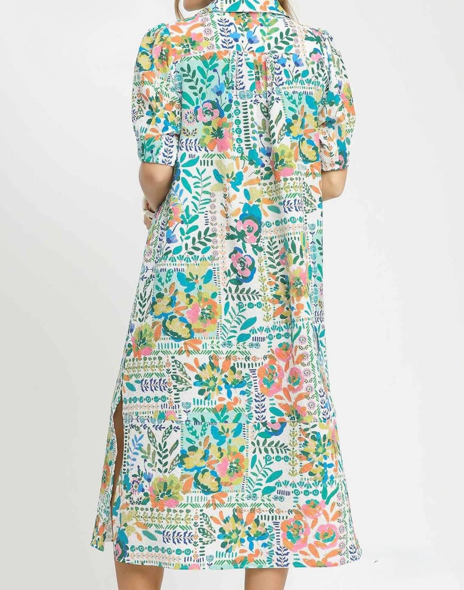 Umgee - Collared Printed Dress