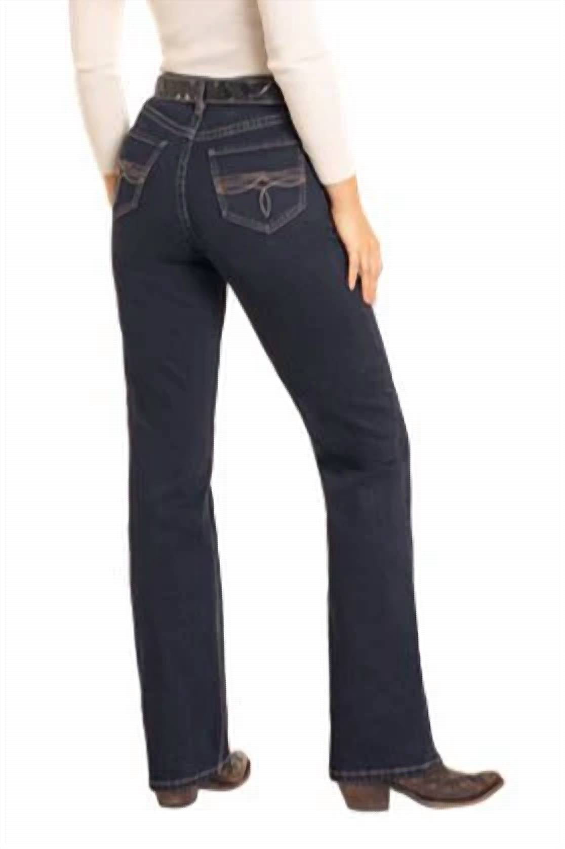 Rock & Roll Denim - Boot Stitch Embossed High Rise Bootcut Jeans