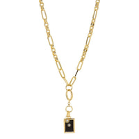 Marlyn Schiff - Rectangle Drop Charm Necklace