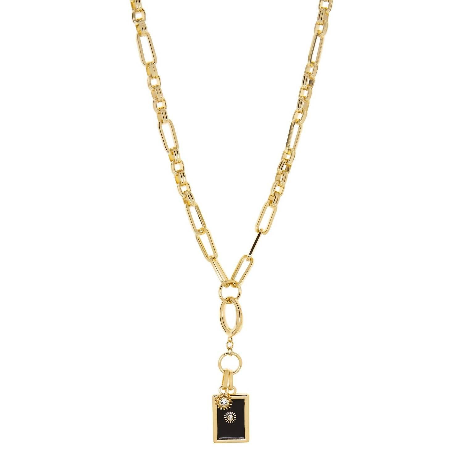 Marlyn Schiff - Rectangle Drop Charm Necklace