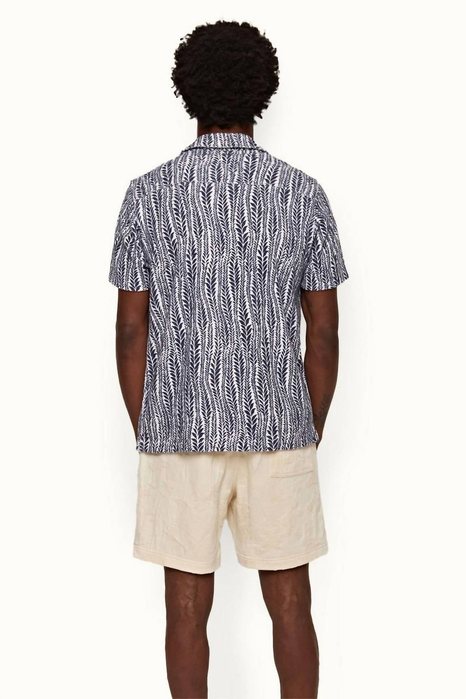Orlebar Brown - Howell Toweling Fern Print Camp Shirt