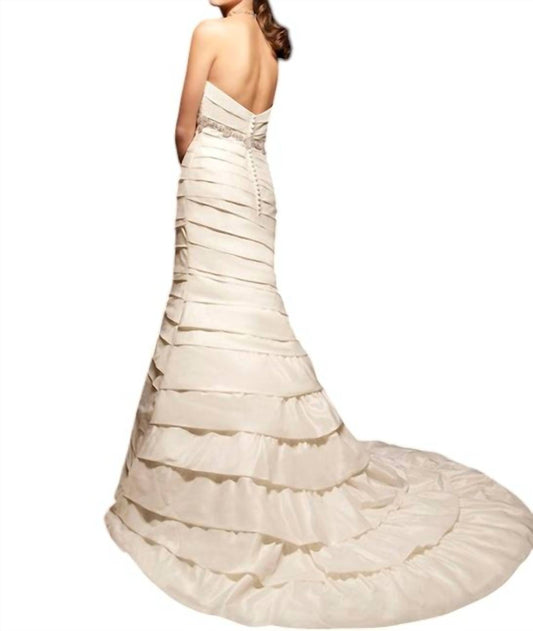 Casablanca - STRAPLESS LAYERED GOWN