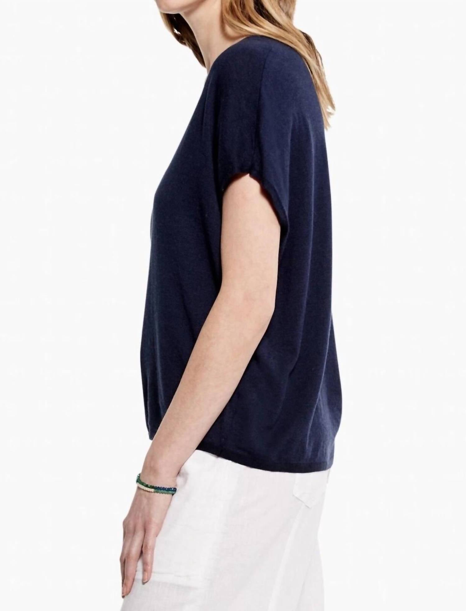 Nic + Zoe - Relaxed V Neck Sweater Tee
