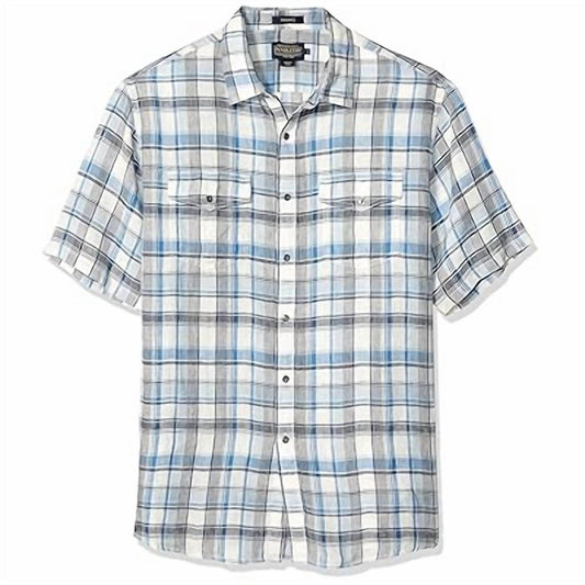 Pendleton - Men's Short Sleeve Malone Linen Shirt