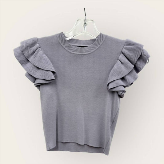 Katie J Nyc - Girl's Isla Ruffle Sleeve Top