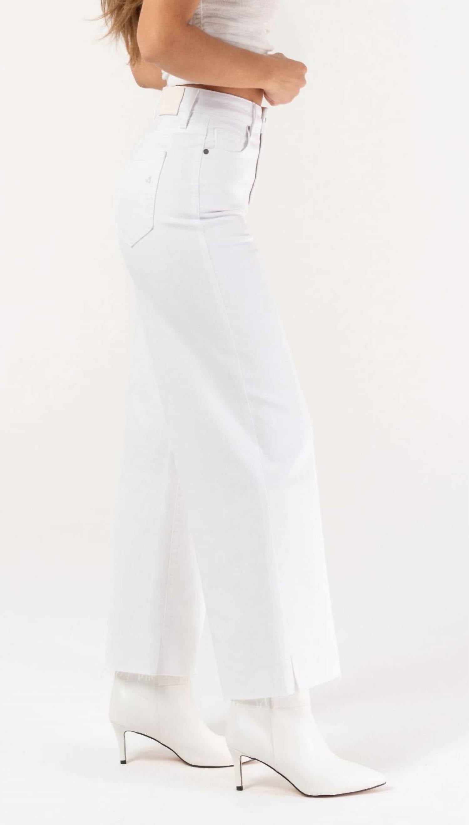 Hidden - Nori Clean Cropped Wide Leg Jeans