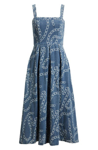 Zoe And Claire - Chain Jacquard Dress