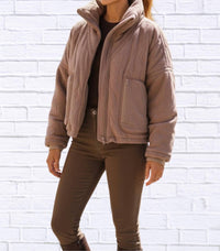 Pol - Zip-up High Collar Fleece Jacket