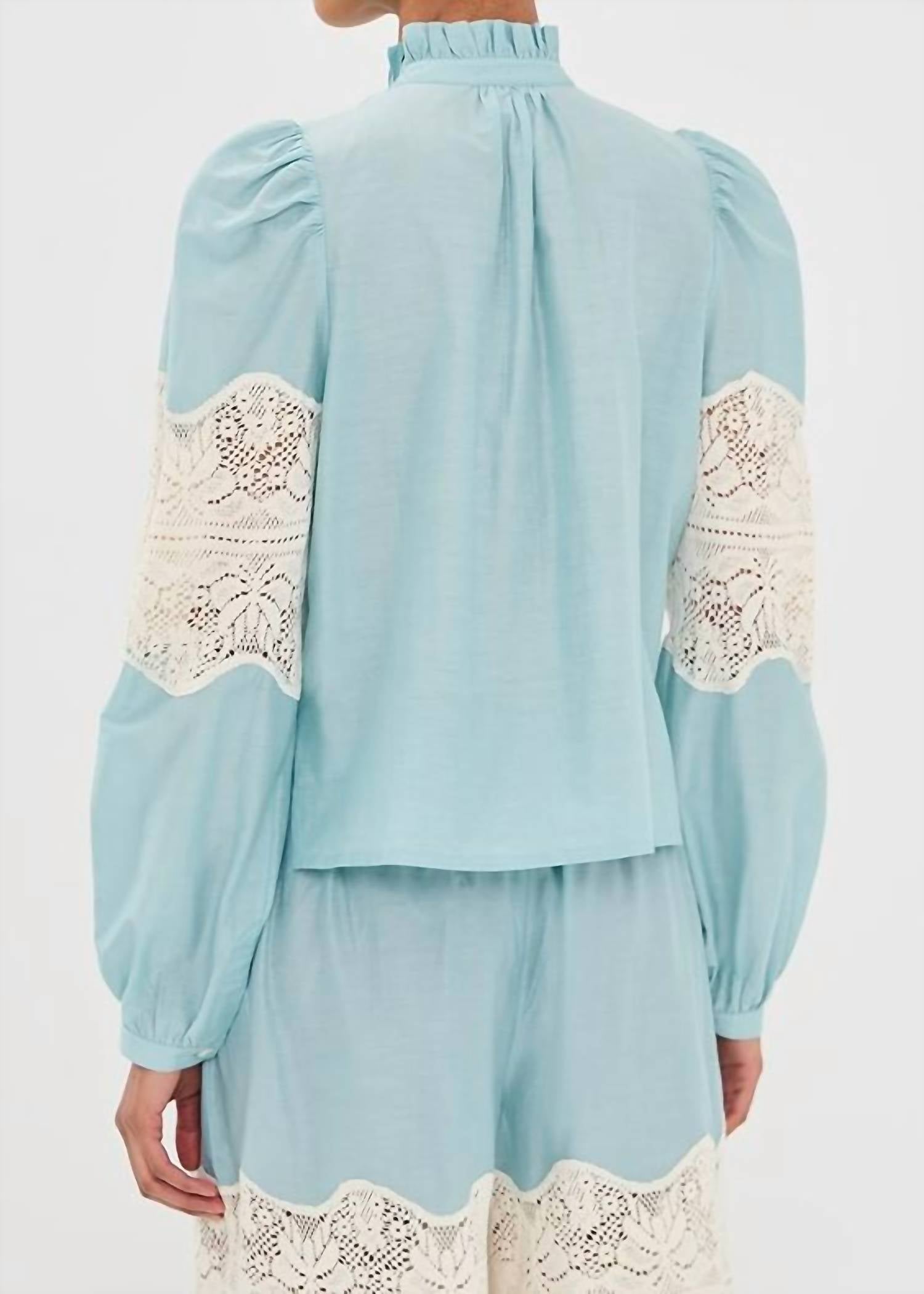 Alix Of Bohemia - Annabel Sky Prima Lace Shirt