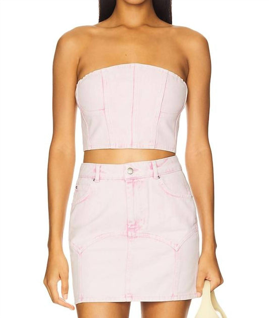 Fleur Du Mal - Denim Bustier Top