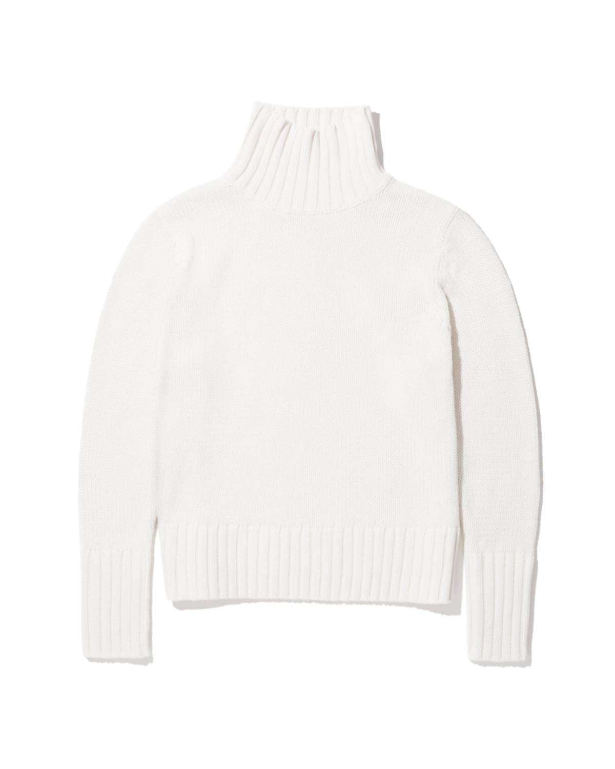 KULE The Louis Turtleneck Sweater in cream - women's sweater - alternate view