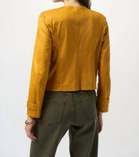 Joseph Ribkoff - Foiled Faux Suede Jacket