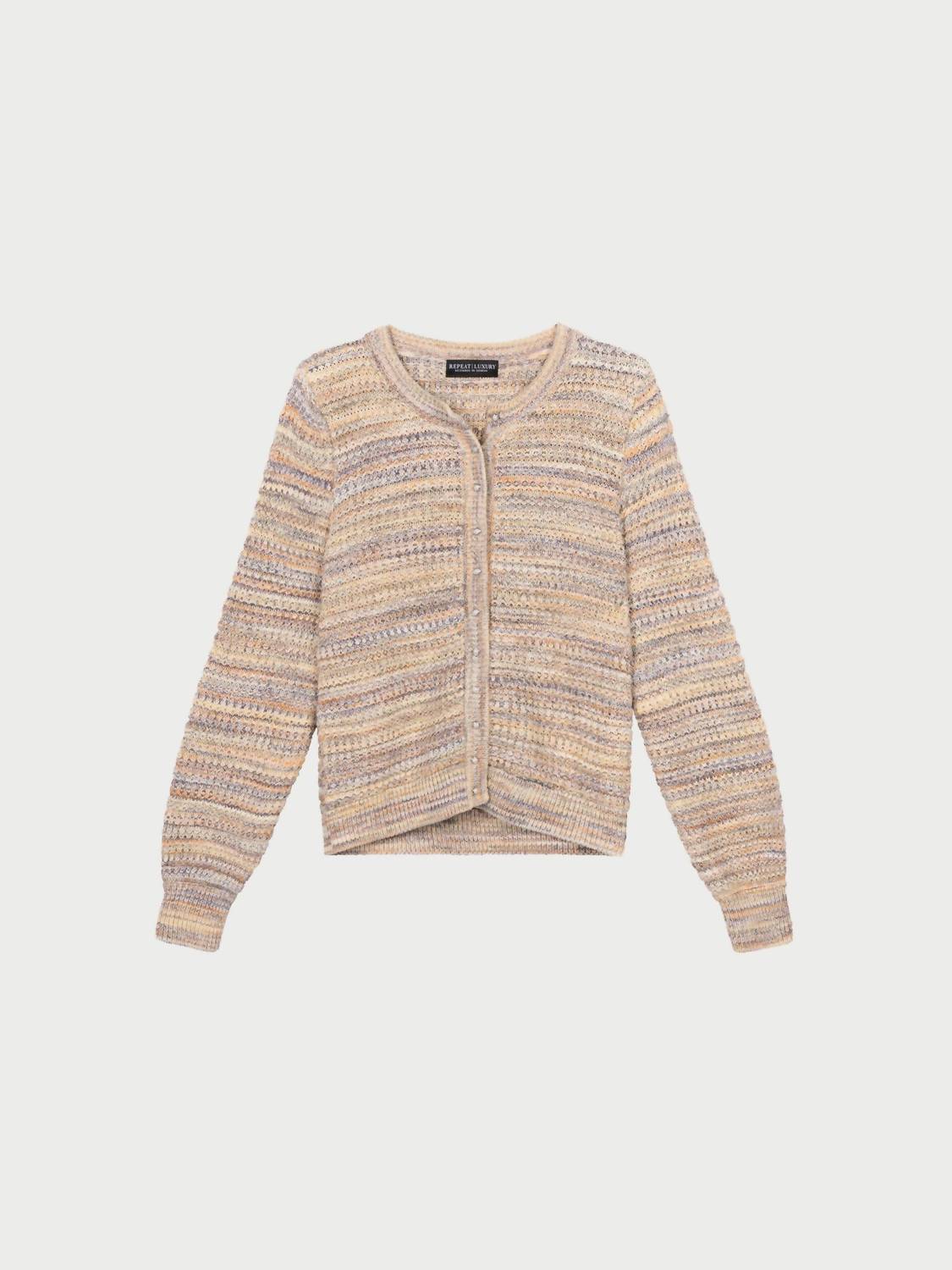 Repeat Cashmere - Pearl Button Short Cardigan