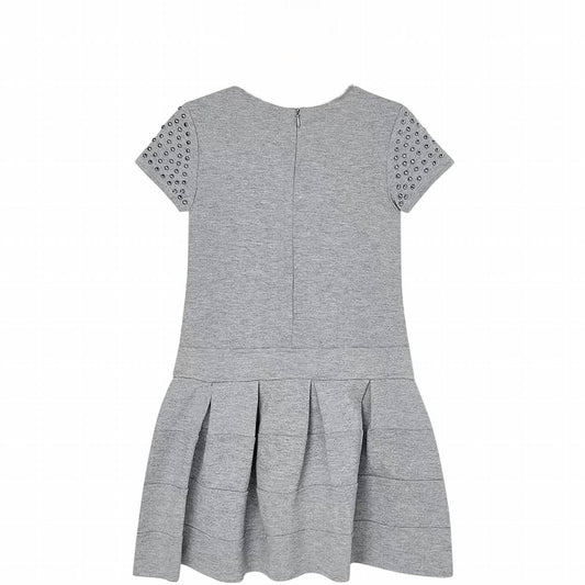 Mayoral - Girl's Short Sleeve Stud Sleeve Dress