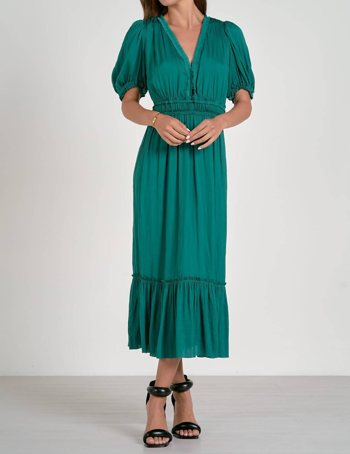 Elan - Ruffle Midi Dress
