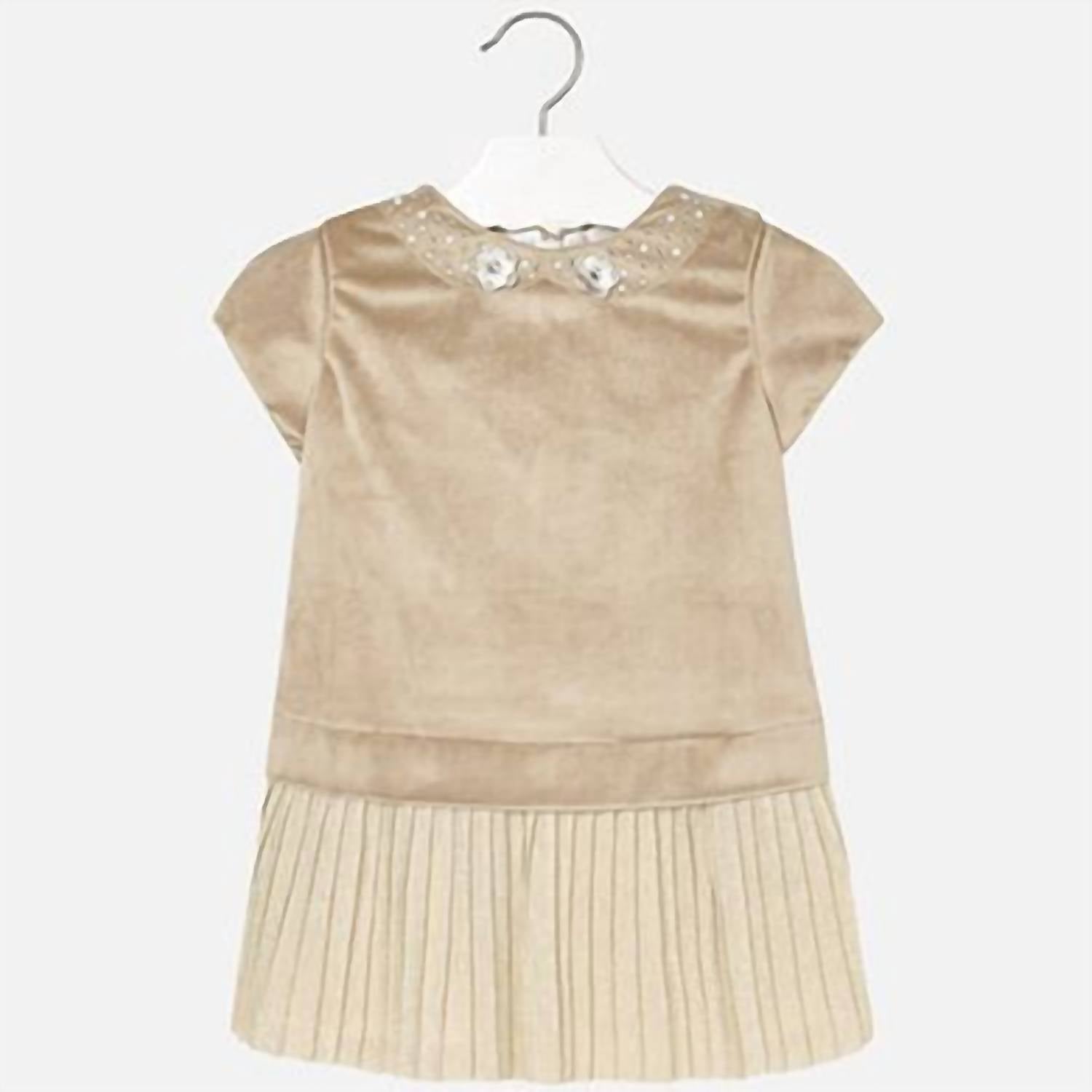 Mayoral - Girl's Velvet Sparkle Dress