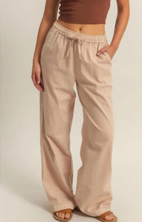 Hyfve - Drawstring Waist Straight Leg Pants