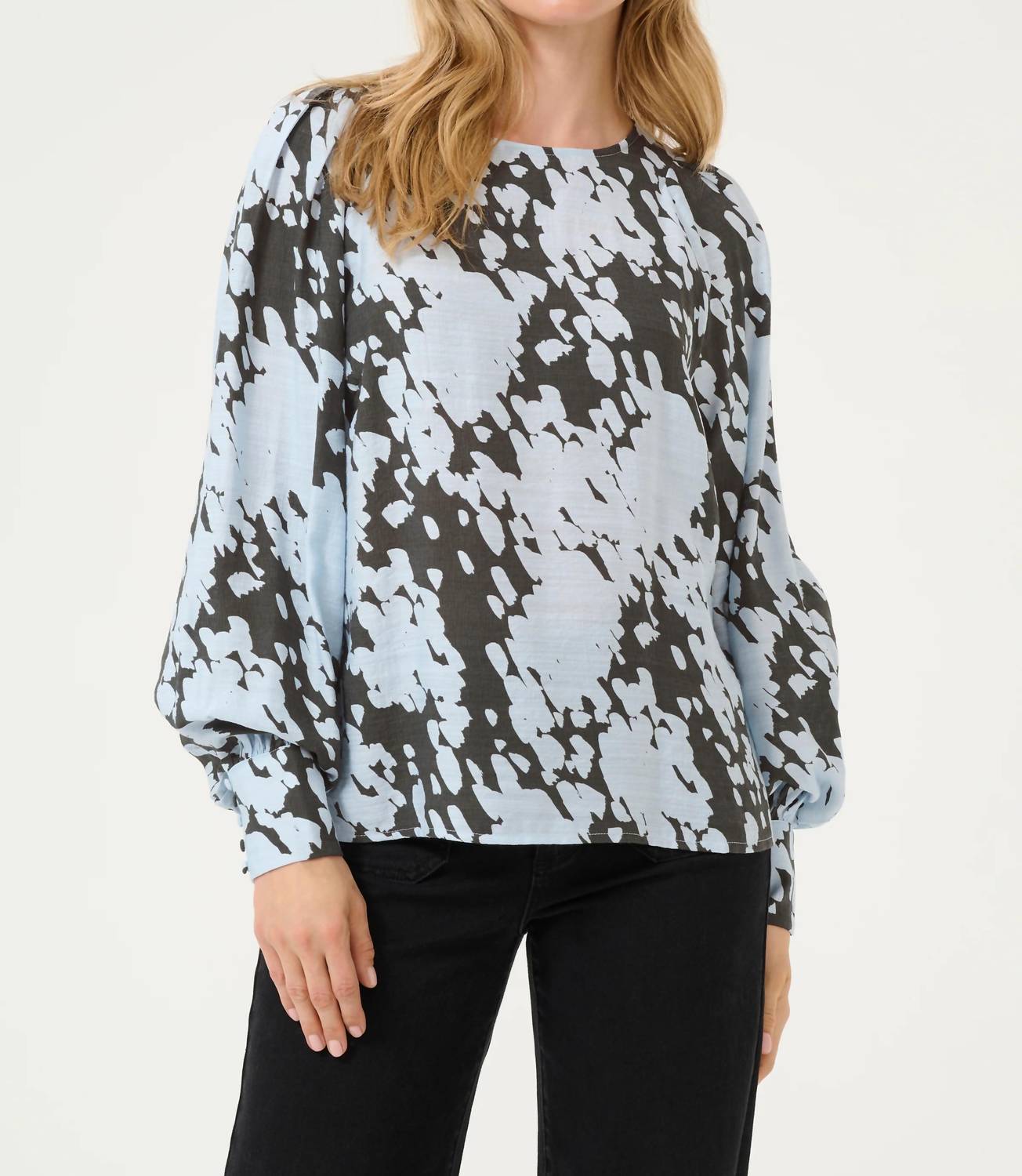 Kaffe - Kalouise Long Sleeve Round Neck Blouse