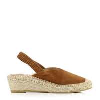 KANNA Women's Suede Espadrilles in brown - women's shoe - view 5