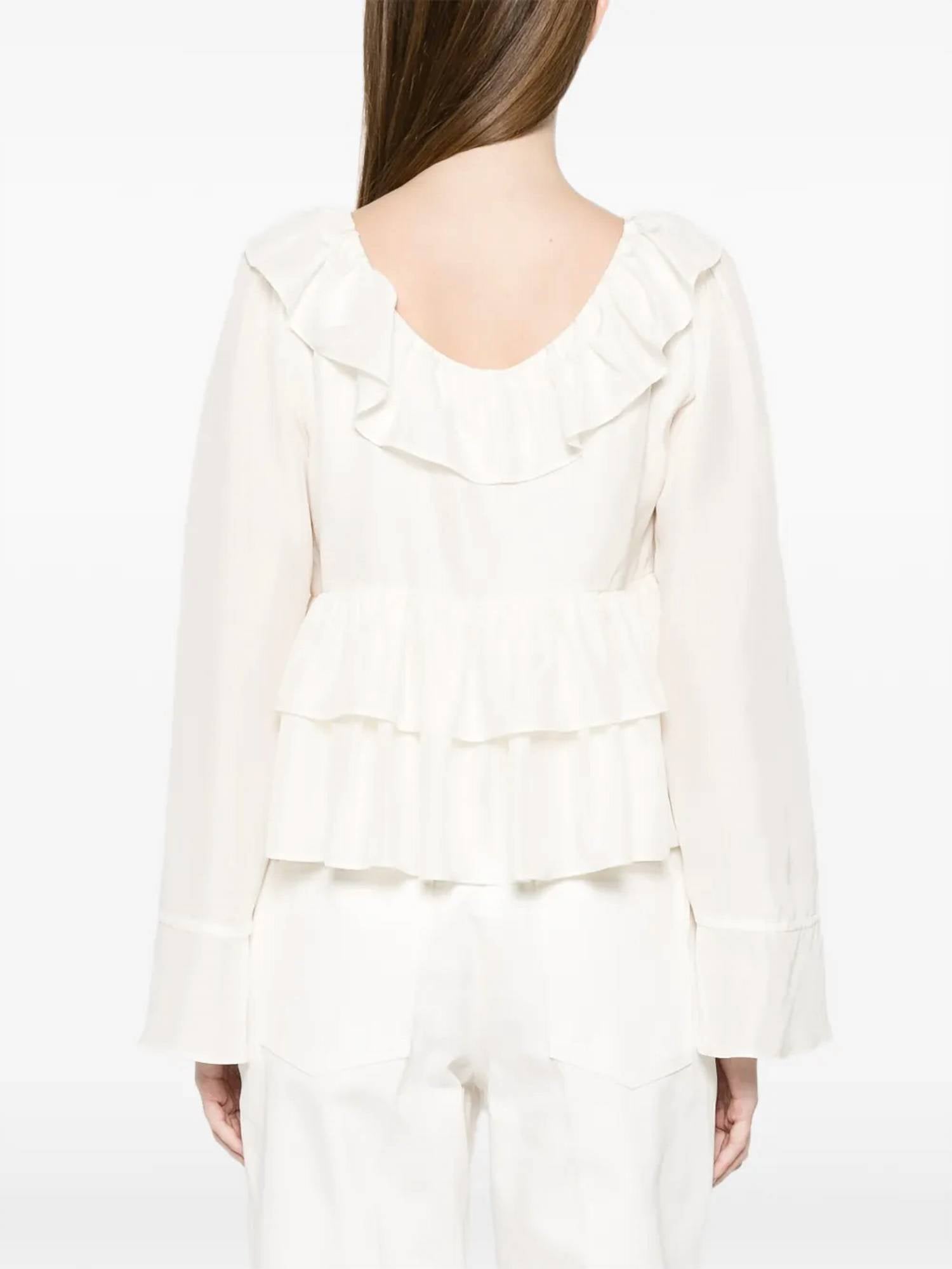 Dorothee Schumacher - Playful Volumes Ruffled Tie Blouse