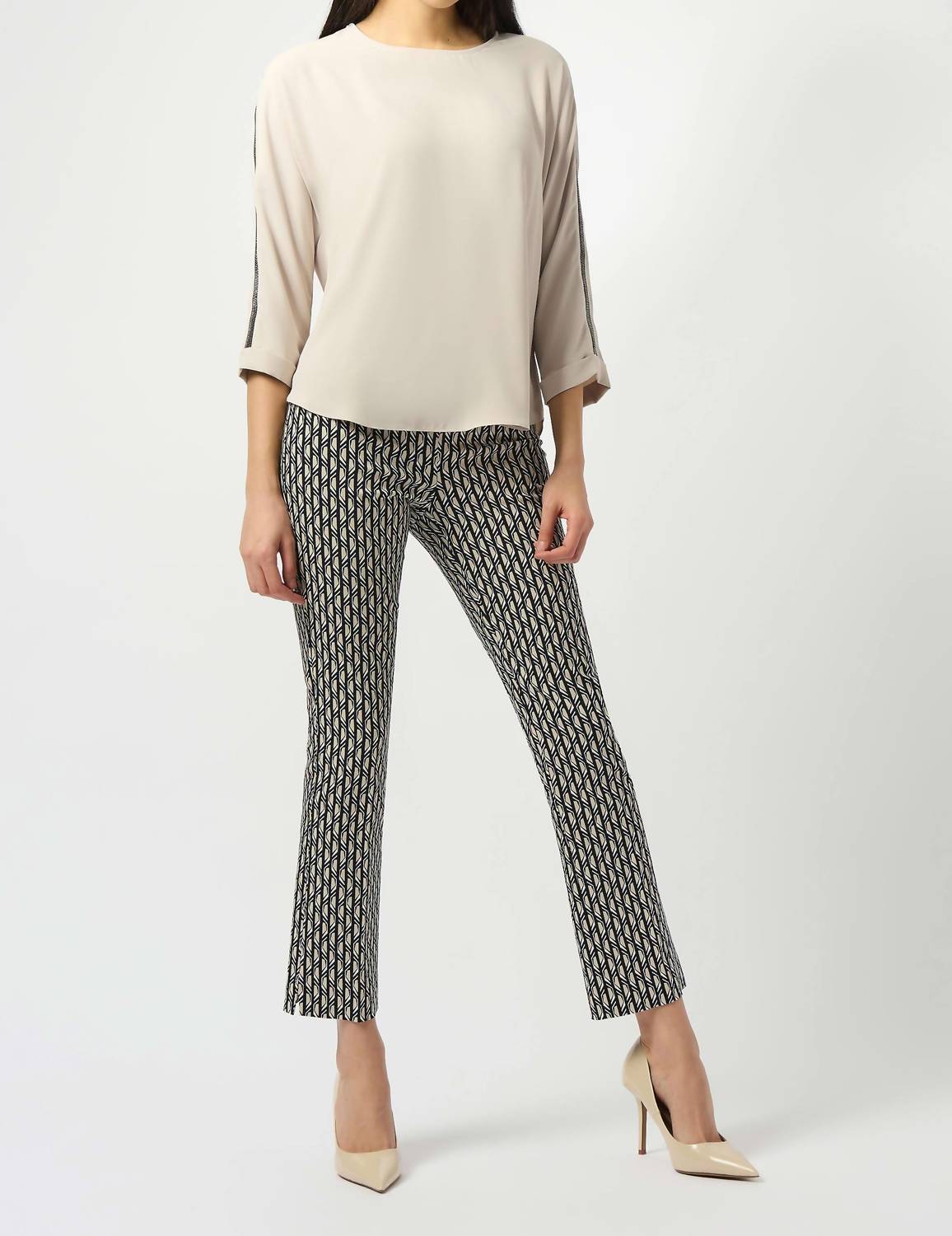 Joseph Ribkoff - Millennium Print Straight Leg Pull-on Pants