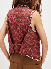 Maison Hotel - Dylan Shell Trimmed Boho Vest