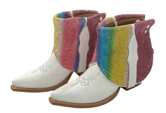 Canty - Women's Crystal Leather Boots