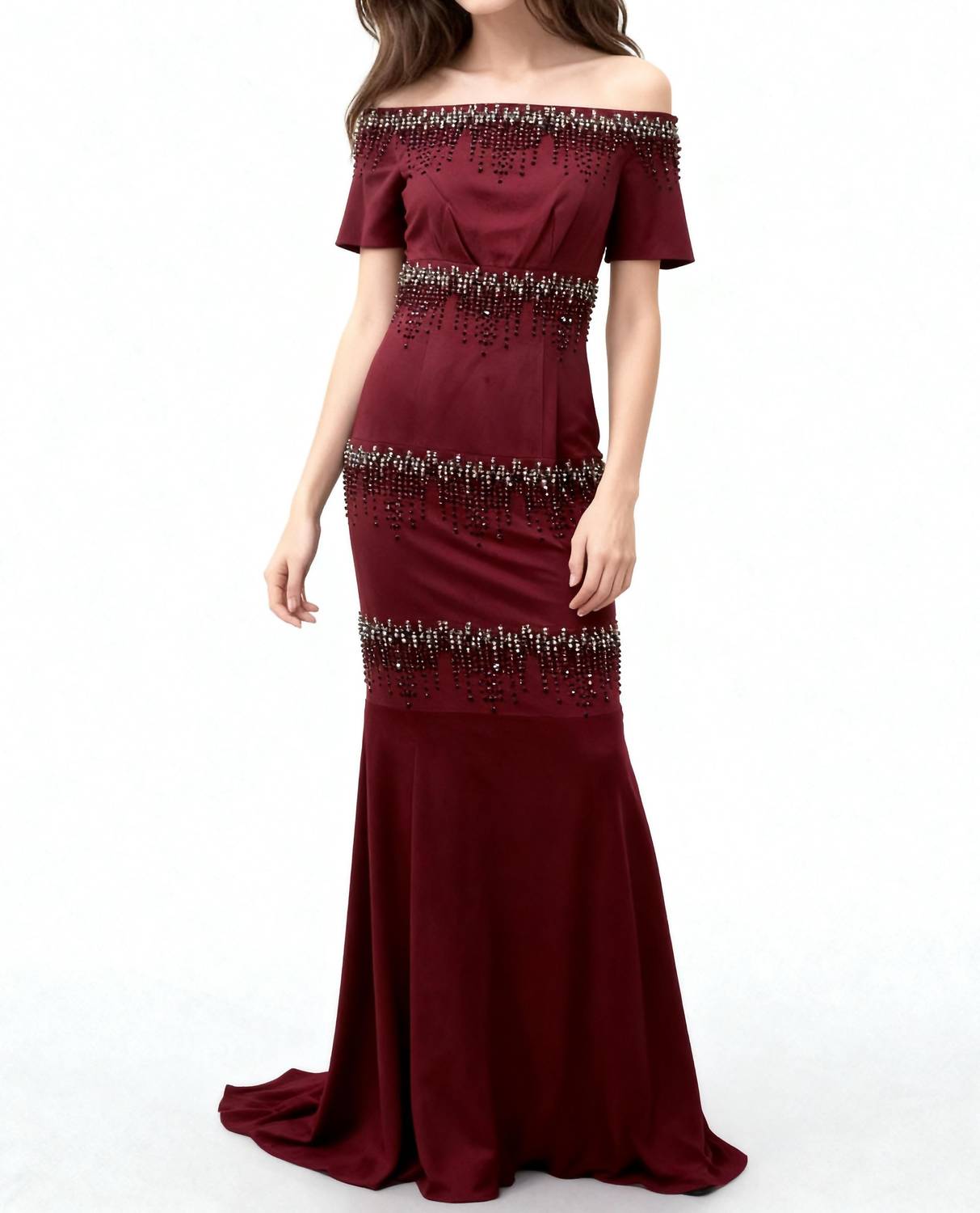 Escada - Off-shoulder Evening Gown